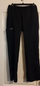 Cherokee Women's Elastic Waistband Cargo Pull-On Scrub Pants